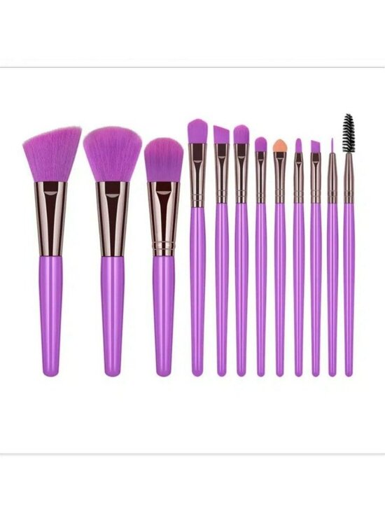 Color Glee Other - Ellie Anna 12 Piece Makeup Brush Set Smooth Scene Purple Gift Packaged
